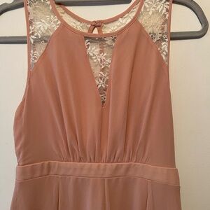 Elegant Lace-Trimmed Dress